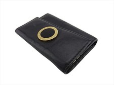 BVLGARI Key holder Black gold Women 32394 Authentic secondhand