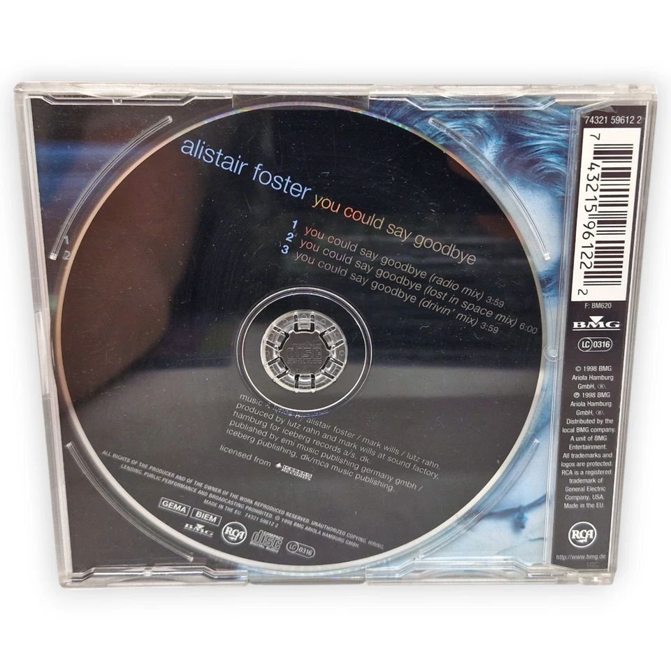 Alistair Foster You Could Say Goodbye CD Audio Maxi Single BMW 3er TV Spot Music - Bild 2 von 4