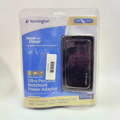 #ad Kensington Wall Auto Air Notebook Power Adapter W USB Power Port NEW $18.99