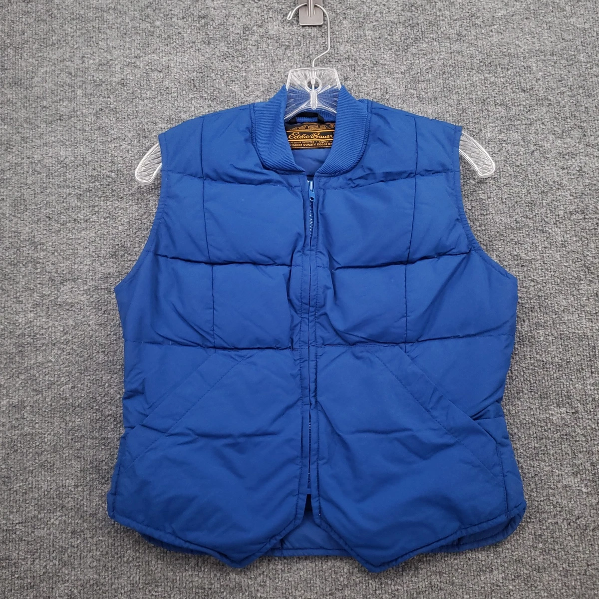 Gilet De Pêche Utilitaire Vintage Eddie Bauer - Homme XL Bleu - 100% Coton