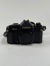 Canon F-1 New 35mm SLR Film Camera black Body with battery