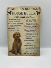 2 Pc Dog Themed Vintage Metal Sign T35559