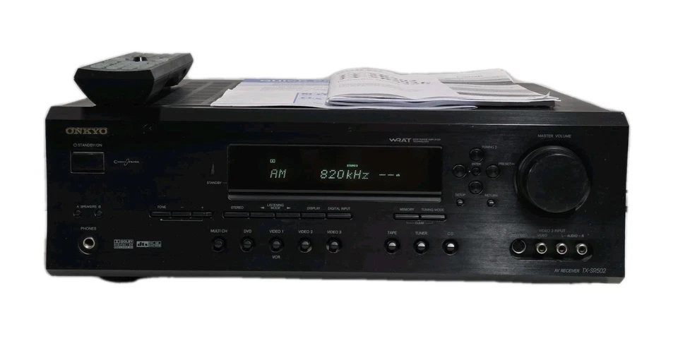 Onkyo TX-SR502 6.1-Channel Surround Sound AV Receiver with Manual - Image 2 of 4
