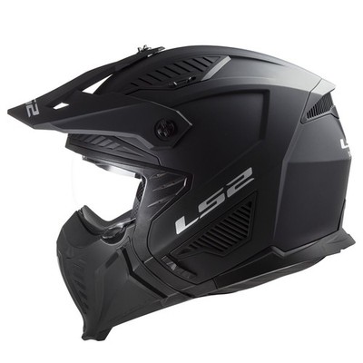 LS2 Drifter Solid Black Matte Helmet Size 2XL