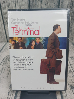 The Terminal (DVD, 2004, Full Screen) Tom Hanks, Catherine Zeta-Jones - New