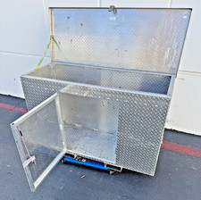 Vestil Commercial Flatbed 5th Wheel Hotshot Truck Trailer Tool Storage Cargo Box Vestil Commercial Flatbed 5th Wheel Hotshot Truck Trailer Tool Storage Cargo Box