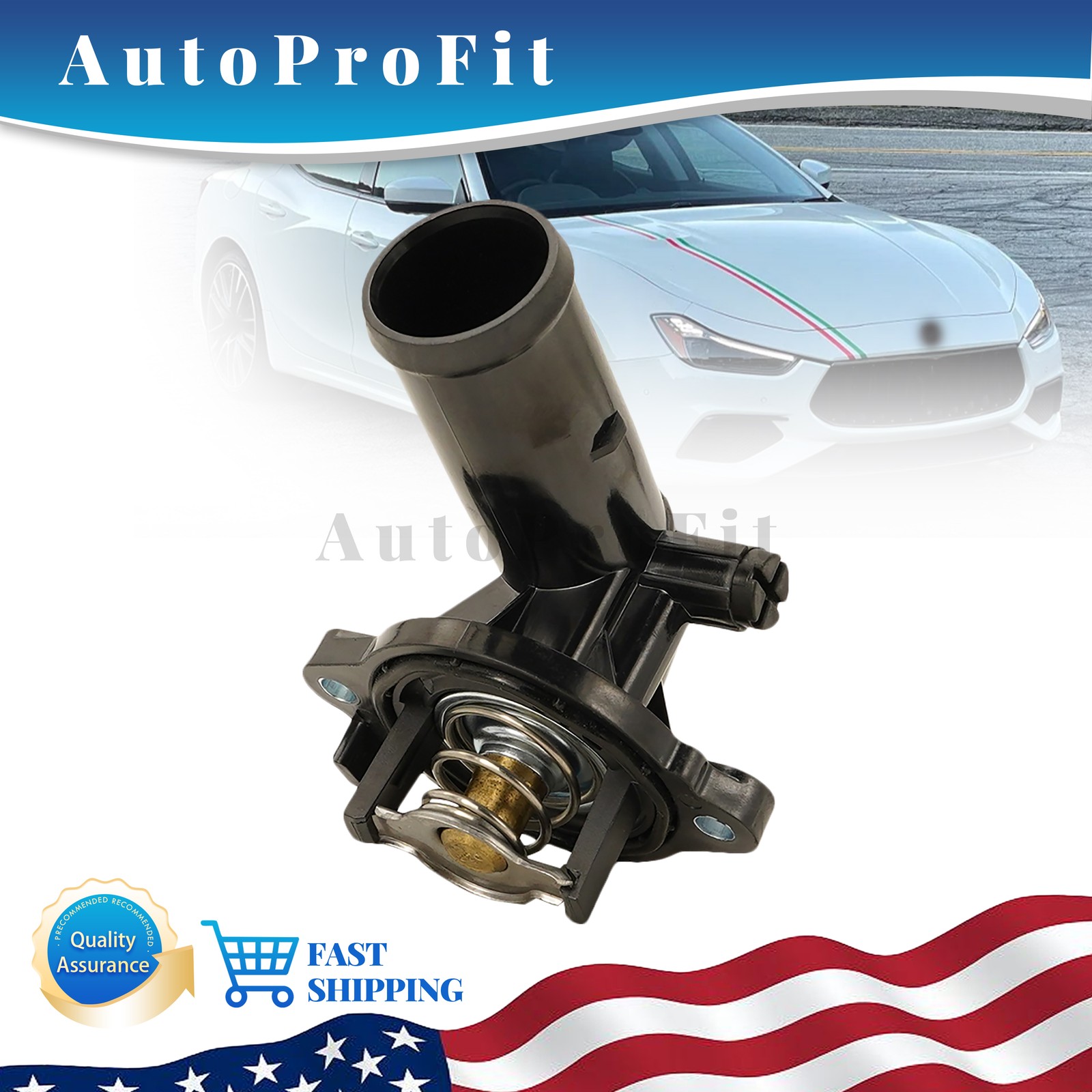 NEW For Maserati Ghibli Levante Quattroporte V6 Engine Cooling Thermostat 330424