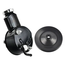 Saginaw Power Steering Pump & 1 Single Groove Pulley For Chevy SBC BBC 350 454