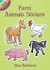Farm Animals Stickers by Nina Barbaresi English Paperback Book