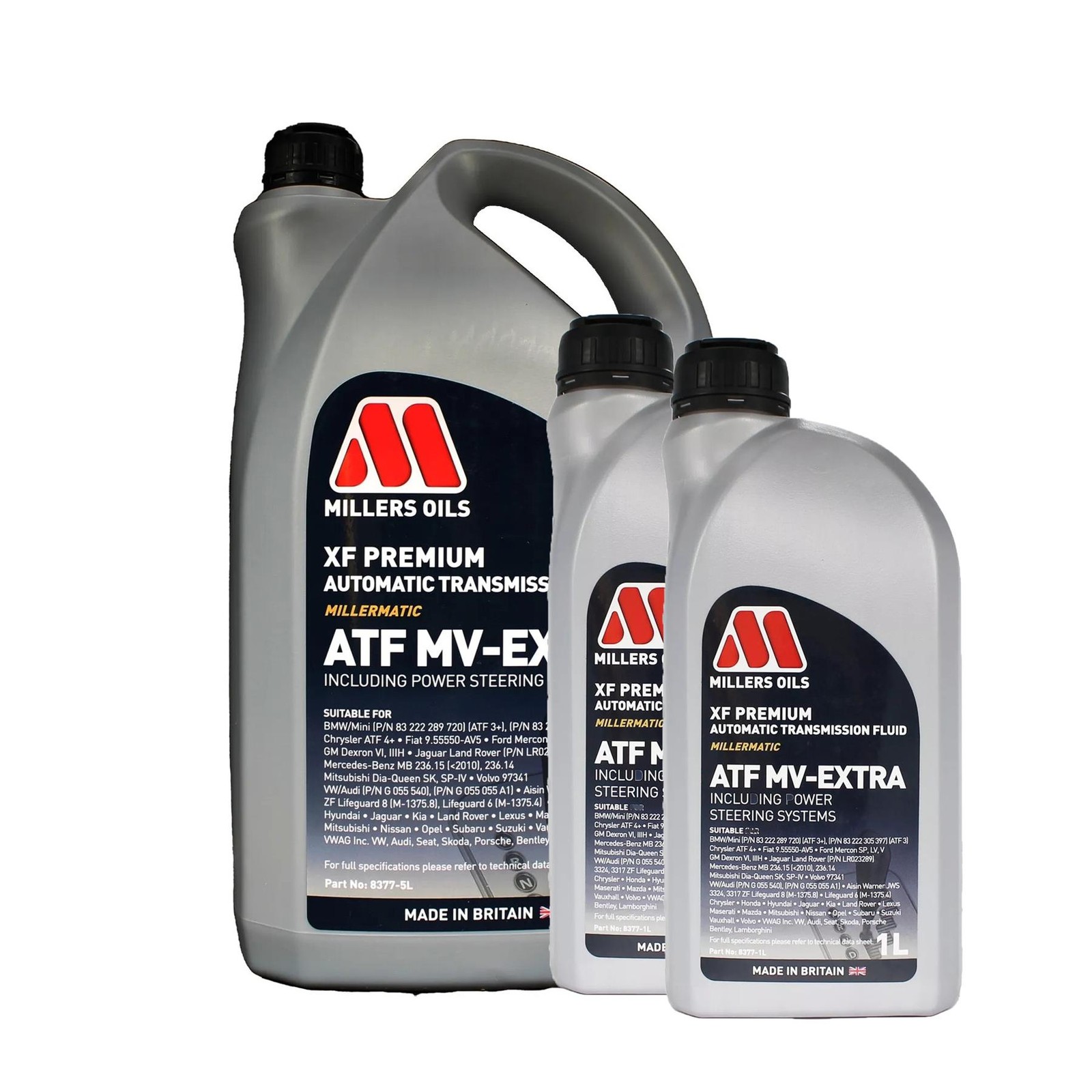 Millers Oils XF Premium ATF MV-Extra Automatic Transmission Gearbox Oil Fluid 7L