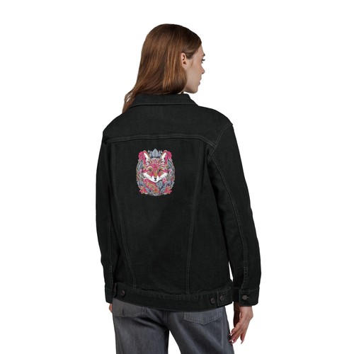 Boho Embroidered Jacket, Artistic Style, Casual Wear, Gift for Her, Denim - Picture 25 of 28