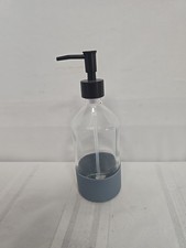 Empty Clear Glass Lotion Soap Dispenser Antique Clear Tone Pump