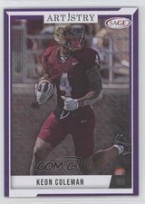 2024 SAGE Artistry Mega Box Purple Canvas Keon Coleman #MART-KC 0xl5