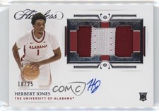2021-22 Flawless Collegiate Horizontal Rookie 18/25 Herbert Jones Patch Auto 4g8