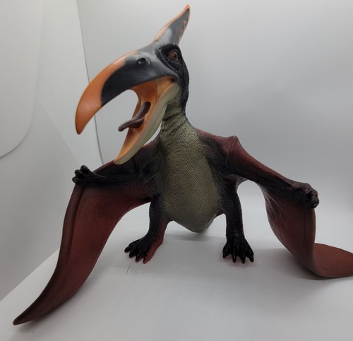 Pterodactyl Rubber Dinosaur Toy Major Trading Co. 2018 - About 11" tall - Picture 7 of 11