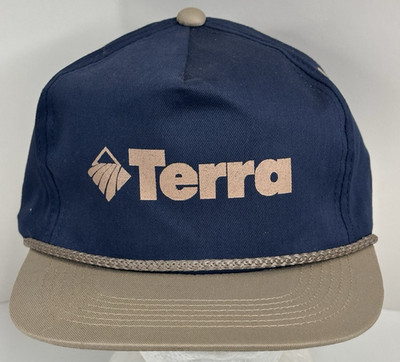 Vintage YA Trucker Cap Hat Young An Canvas Terra Advertising Snapback Cotton
