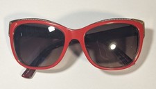 Fendi Sunglasses FS5212 Women's Red Gray Lens Made in Italy 57-18-135