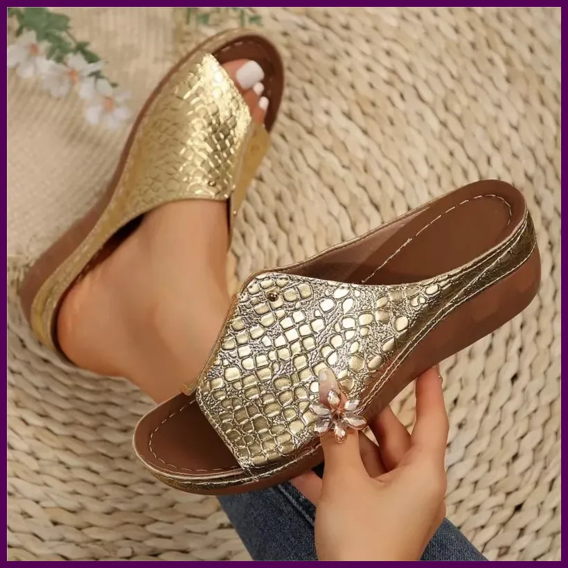 PANTOFOLA D’ORO Sandali donna scarpe estive plateau tacco scarpe donna slip on scarpe zeppa