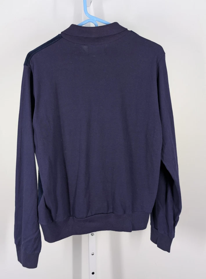 Campus винтажный 60-х велюр итальянский трикотажа LS панели молнии рубашка Mod рокабилли США M - Изображение 3 из 4