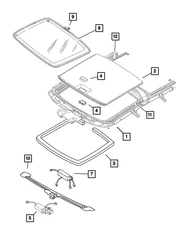 Genuine Mopar Sunroof Motor 5101958AA