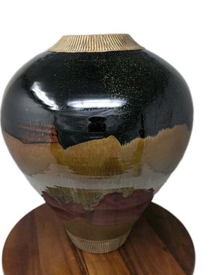 Stunning Large Rasmussen Studio Pottery Vase  2005  17.5'' Tall 
