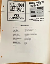 SOUNDESIGN MODEL 495 STEREO CASSETTE ORIGINAL SERVICE REPAIR MANUAL