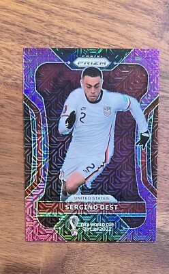Sergino Dest - /49 USMNT - USA - Panini World Cup Prizm Card Historic Assist!