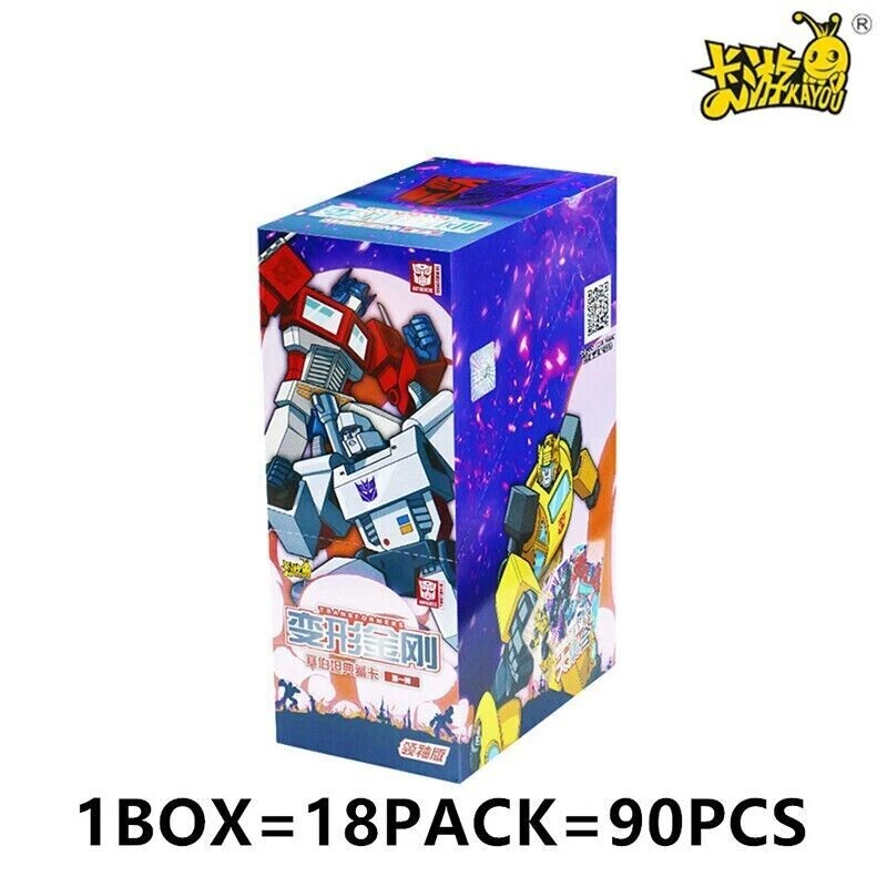 Kayou G1 Transformers Series Licencia Hasbro Hobby Box 1 CAJA 18 Pack 90 Tarjetas EE. UU. Foto 4 de 4