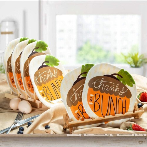 Thanks a Bunch Heat resistant Plates 8 Inch - Thanksgiving Fall Christmas Dinner - 第 7/7 張圖片