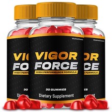 Vigor Force Gummies Supplement, Max Strength, VigorForce Energy Boost 3 Pack 