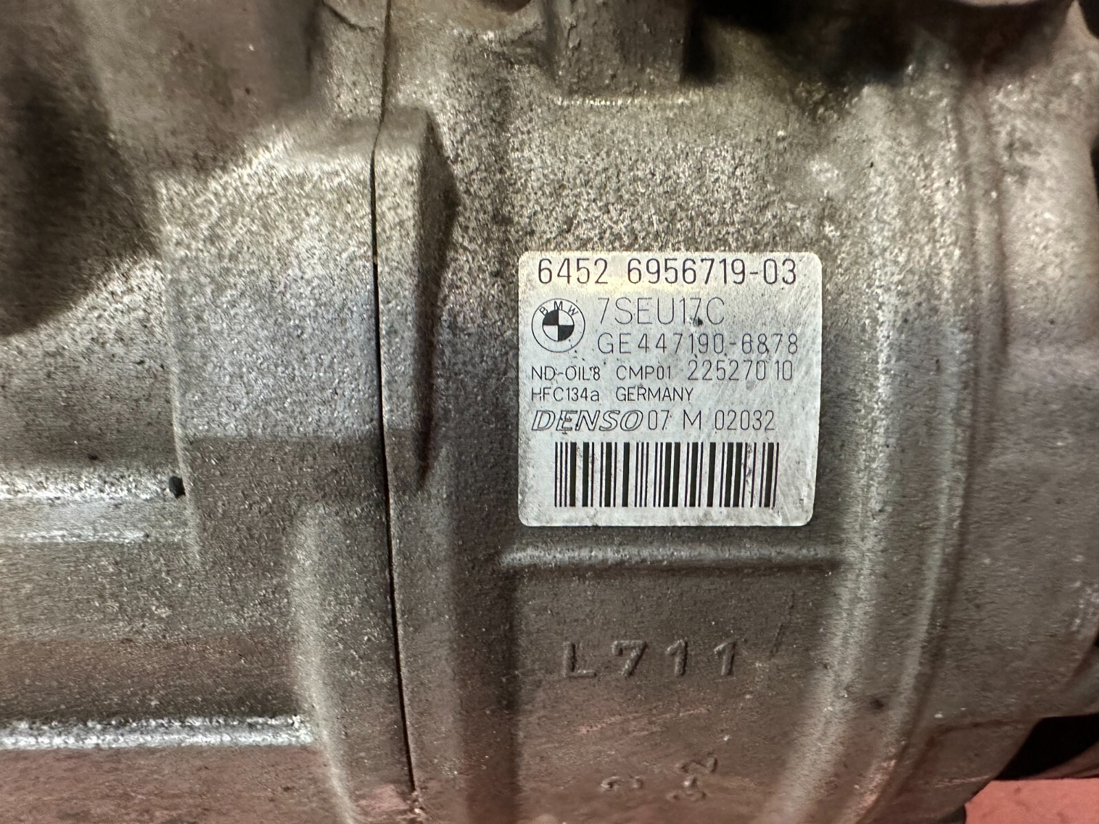 N55 AC Compressor Denso BMW E90 E91 E92 E93 E88 E82 335I 135I 67K Low