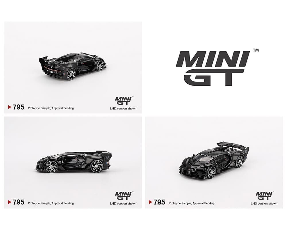 Mini GT Bugatti Vision Gran Turismo Black #795 1/64 | eBay