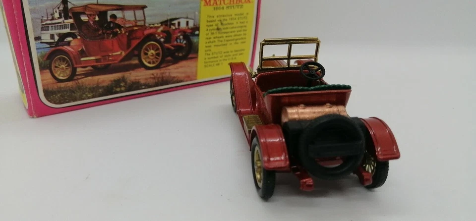Matchbox 1:48 n.Y-8 1914 Stuz Made in England 1969 by Lesney with original box - Image 3 of 4