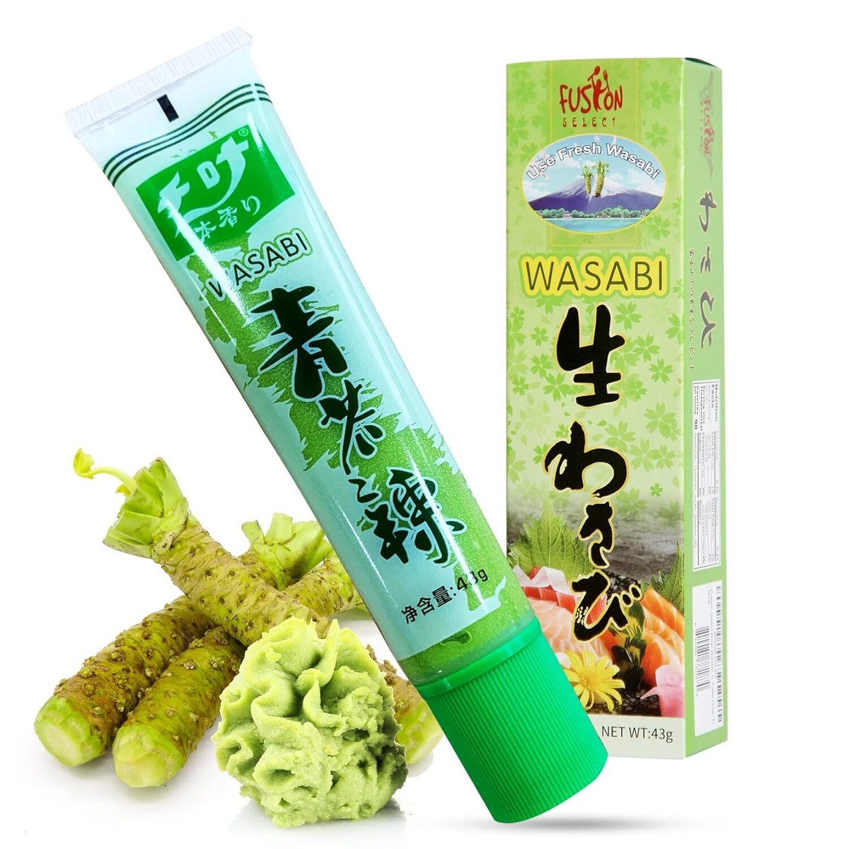 1 Pack Real Authentic Japanese Wasabi Prepared in Tube for Sushi