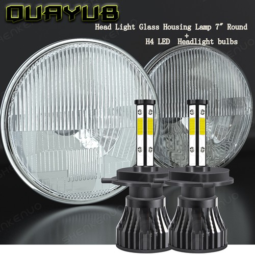 Pair 7" LED Headlights High/Low Beam For 1953-1977 Ford F100 F250 F350 Pickup - Afbeelding 11 van 61