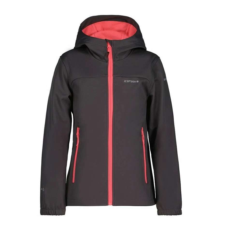 Icepeak Kleve Jr Anthracite, veste softshell pour fille - Photo 1/1