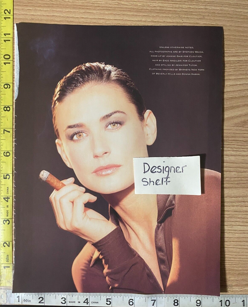 does demi moore still smoke cigarettes Demi Moore Smoking Cigars 1996 Vintage 8 pg. Photo & Article Set