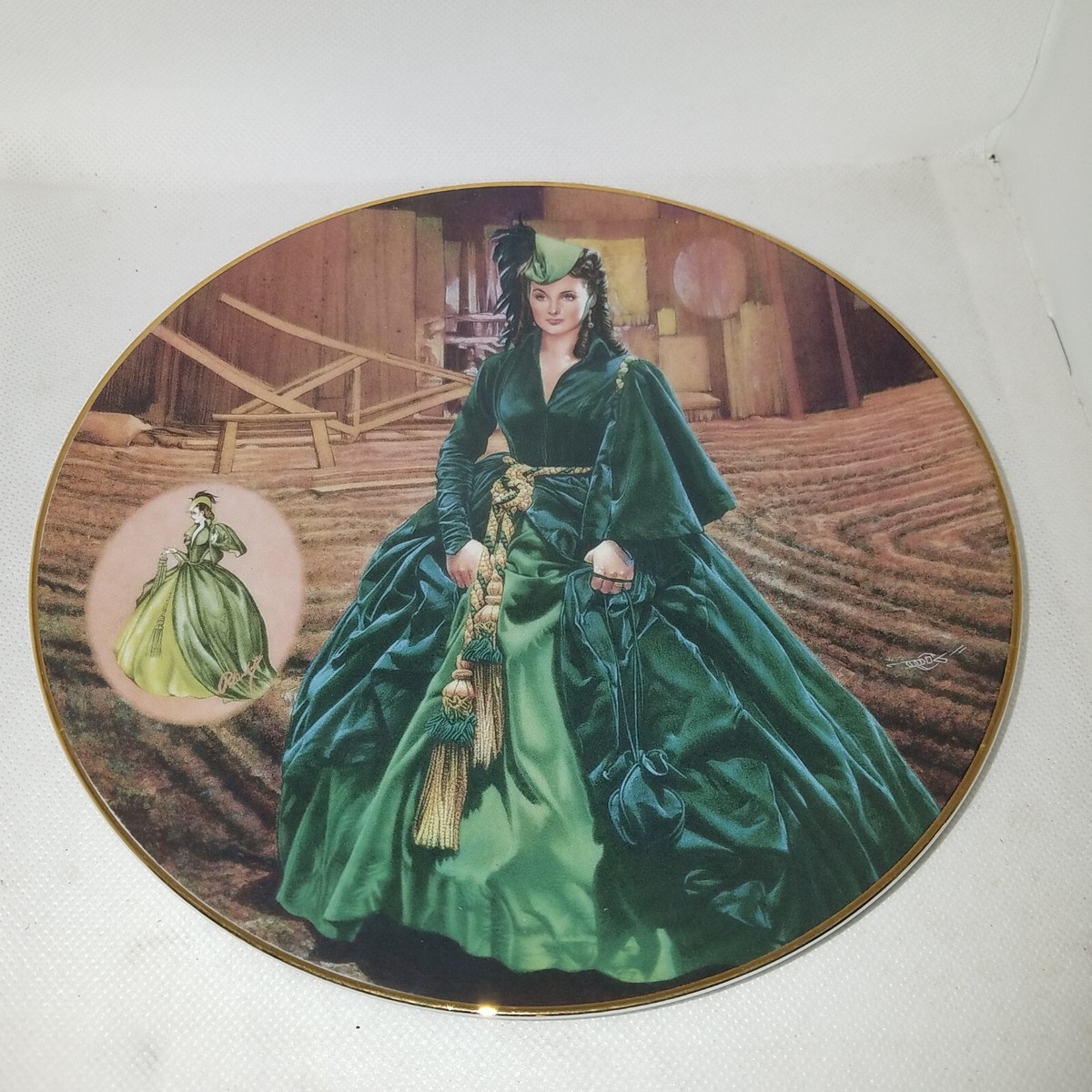 Gone with the Wind The Costuming of Legend The Green Drapery Dress Plate Bradex Gone with the Wind The Costuming of Legend The Green Drapery Dress Plate Bradex