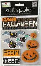 MAMBI Soft Spoken Ellen Kranz 3D Stickers HALLOWEEN Theme 95257 Fast FREE Ship!