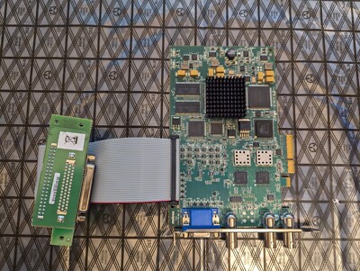Matrox Y7231-03 REV B Frame Grabber PCIe Card VIO7ISAOSA/C* WITH Y7265-00 CABLE