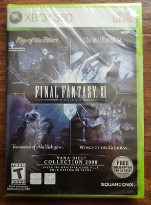 Xbox Final Fantasy XI: Vana'diel Collection 2008  (Microsoft Xbox 360, 2007) NEW