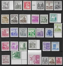AUSTRIA 1957. 31 of 33 VALUES MNH. SG. 1294-1302, 1304-1308, 1310-1325.   (9340)