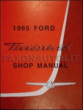 1965 Ford Thunderbird Werkstatt-Handbuch Tbir...