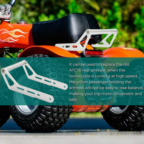 ATV Rear Grab Bar For Honda ATC70 1978-1985 & TRX70 1986-1987 Aluminum ...