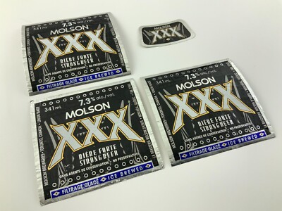 Molson XXX Strong Beer Label Molson O'Keefe Canada AA896 | eBay
