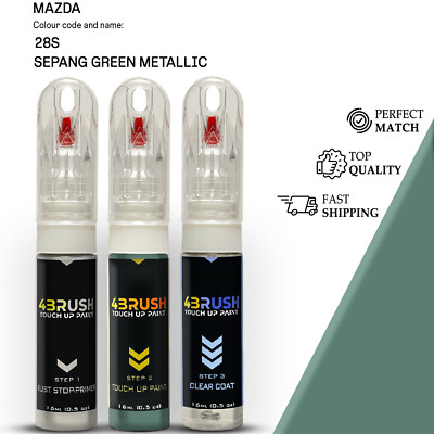 for MAZDA 28S SEPANG GREEN METALLIC Touch Up Paint Scratch Repair Remove Kit Pen