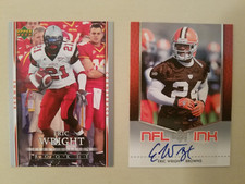 Eric Wright Signed Autographed NFL Ink 1st Edition Rookie Cleveland Browns UNLV