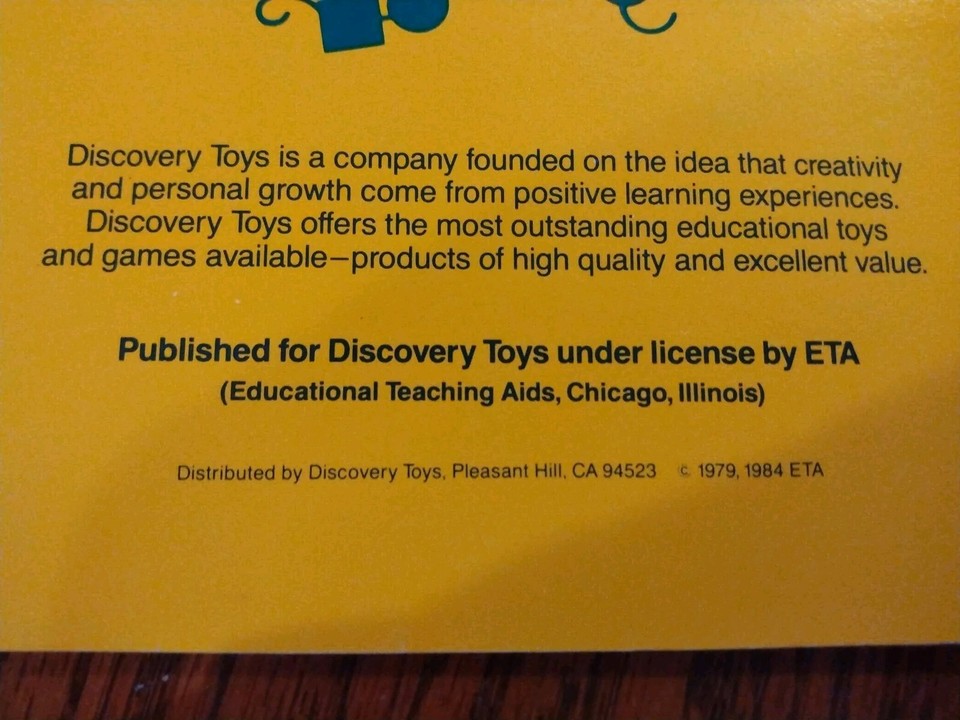 Discovery Toys ThinkItThrough Tiles MATCH MATES 1,2,3 BOOK color