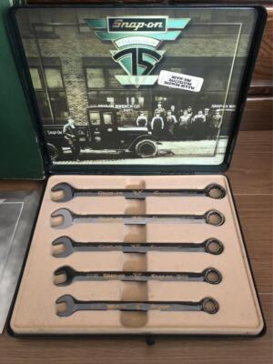 スナップオン工具75周年 コレクターエディションレンチ 5本セット限定レア希少 Snap-on Tools Limited Edition 75th Anniversary Wrench Set