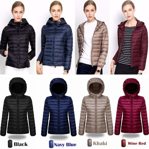 UK Womens Hooded Ultralight Down Jacket 